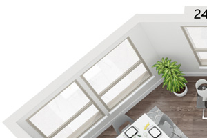1 bedroom floor plan | Presidential Towers Chicago IL